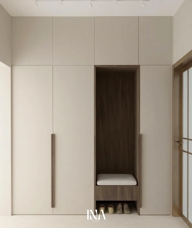 Naturalna harmonia - aranżacja wnętrza, Borkowo - INA Design, zdjęcie 1 z 18