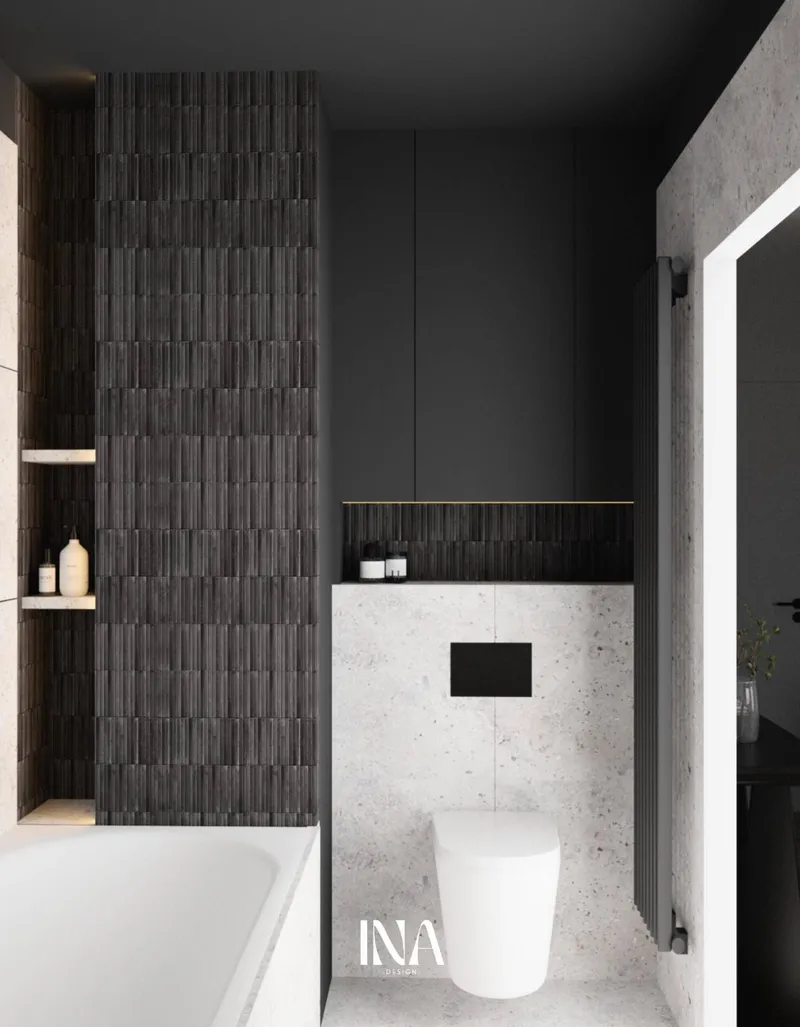 Loftowy charakter - aranżacja wnętrza, Gdańsk Jasień - INA Design, zdjęcie 3 z 25