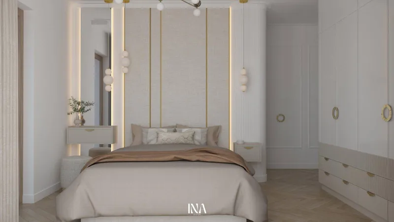 Modern classic - aranżacja wnętrza, Bernadovo, Gdynia - INA Design, zdjęcie 4 z 17