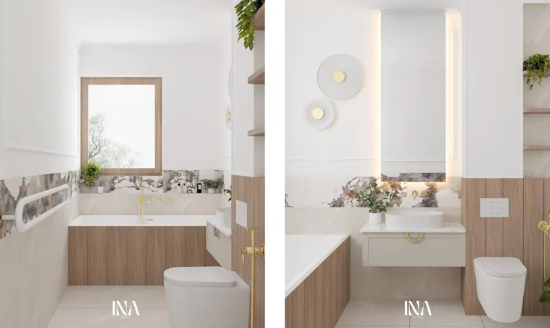 Modern classic - aranżacja wnętrza, Bernadovo, Gdynia - INA Design, zdjęcie 6 z 17