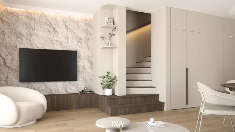 Naturalna harmonia - aranżacja wnętrza, Borkowo - INA Design, zdjęcie 6 z 18