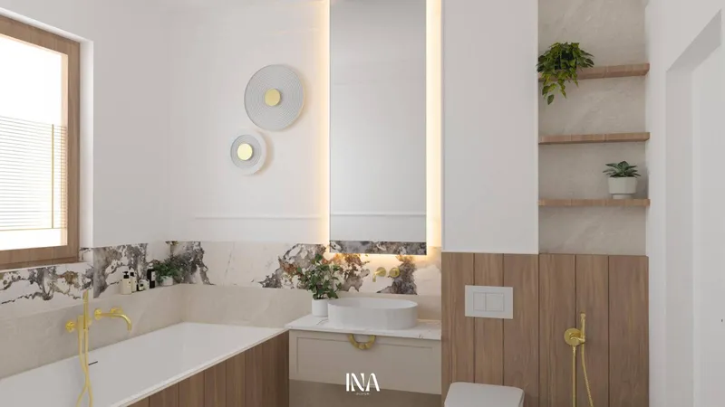 Modern classic - aranżacja wnętrza, Bernadovo, Gdynia - INA Design, zdjęcie 7 z 17