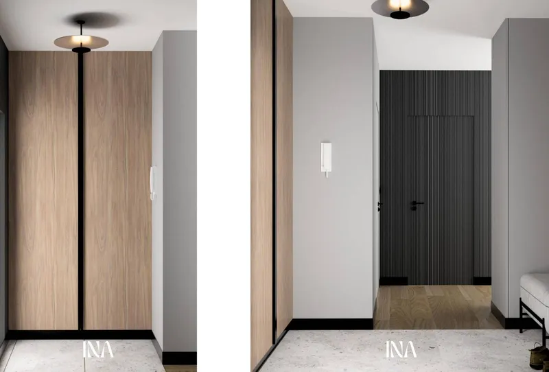 Loftowy charakter - aranżacja wnętrza, Gdańsk Jasień - INA Design, zdjęcie 7 z 25