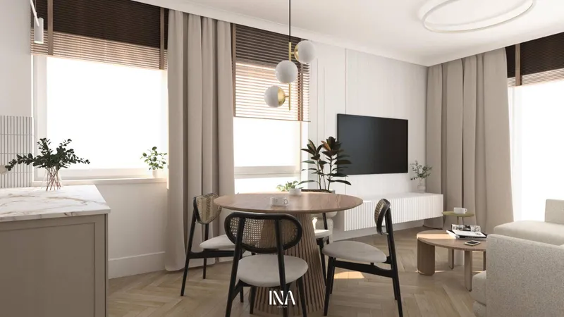 Domowa elegancja - aranżacja wnętrza, Gdańsk Jasień - INA Design, zdjęcie 8 z 21