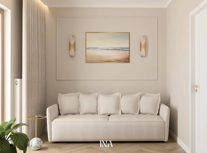 Modern classic - aranżacja wnętrza, Bernadovo, Gdynia - INA Design, zdjęcie 9 z 17