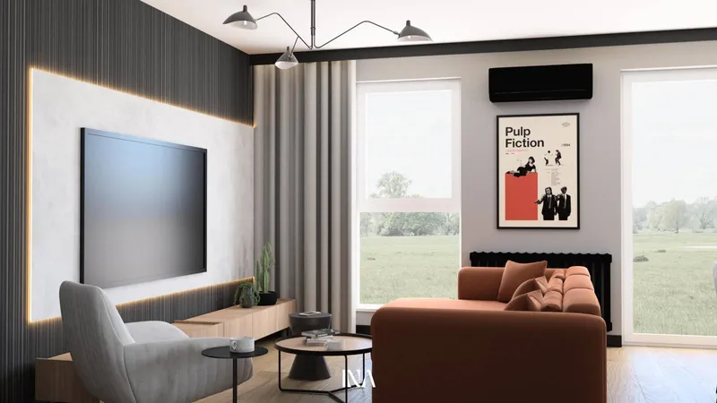 Loftowy charakter - aranżacja wnętrza, Gdańsk Jasień - INA Design, zdjęcie 12 z 25