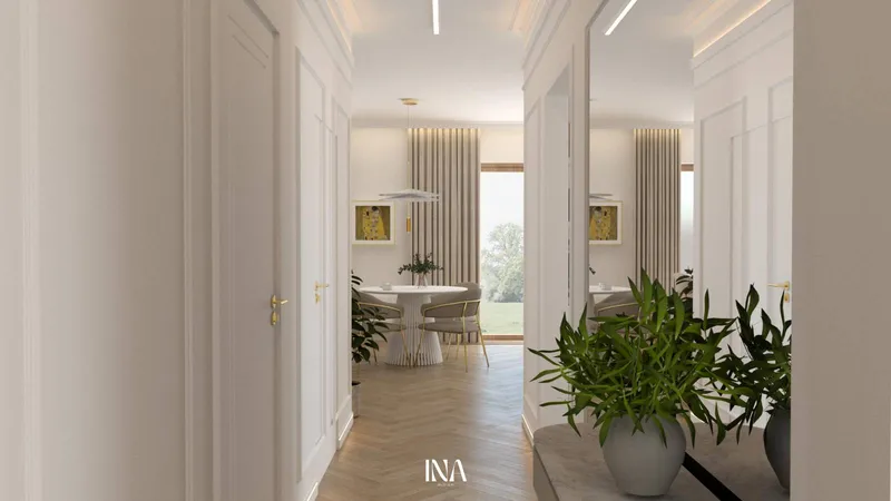 Modern classic - aranżacja wnętrza, Bernadovo, Gdynia - INA Design, zdjęcie 13 z 17