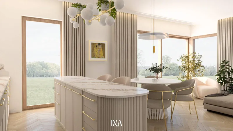 Modern classic - aranżacja wnętrza, Bernadovo, Gdynia - INA Design, zdjęcie 15 z 17