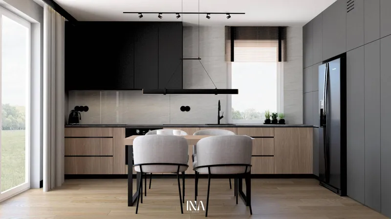 Loftowy charakter - aranżacja wnętrza, Gdańsk Jasień - INA Design, zdjęcie 16 z 25