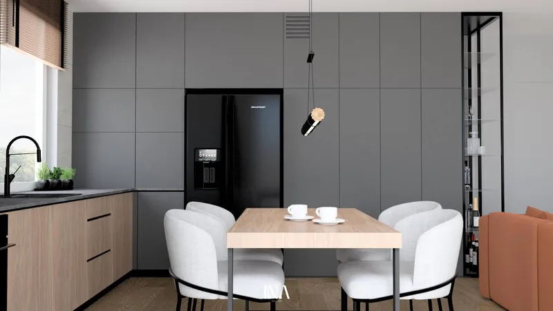 Loftowy charakter - aranżacja wnętrza, Gdańsk Jasień - INA Design, zdjęcie 17 z 25