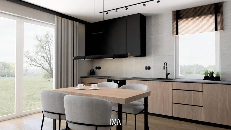 Loftowy charakter - aranżacja wnętrza, Gdańsk Jasień - INA Design, zdjęcie 18 z 25