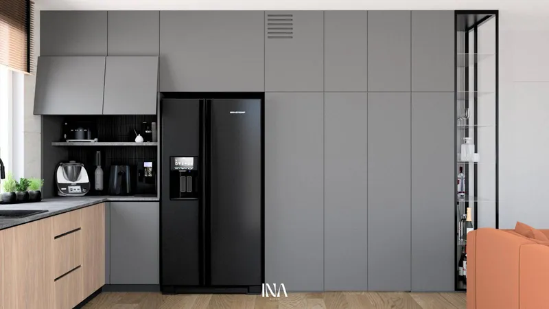 Loftowy charakter - aranżacja wnętrza, Gdańsk Jasień - INA Design, zdjęcie 20 z 25
