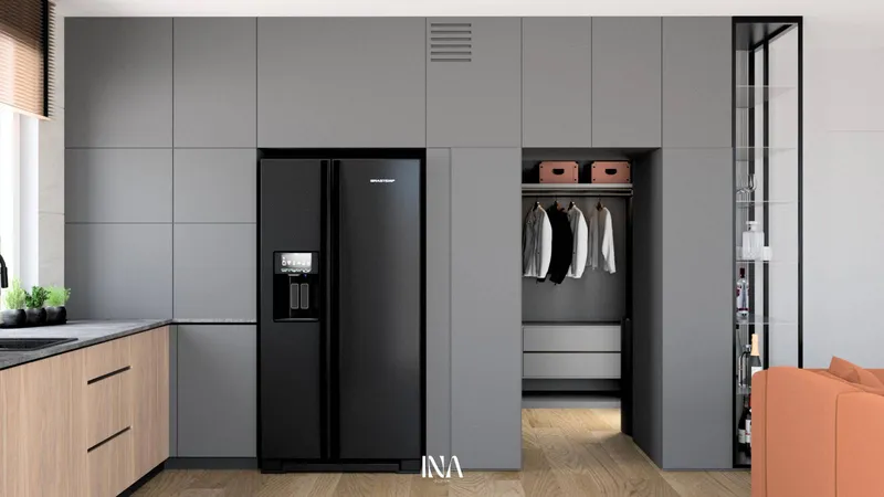 Loftowy charakter - aranżacja wnętrza, Gdańsk Jasień - INA Design, zdjęcie 21 z 25