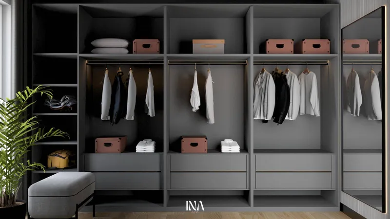 Loftowy charakter - aranżacja wnętrza, Gdańsk Jasień - INA Design, zdjęcie 22 z 25