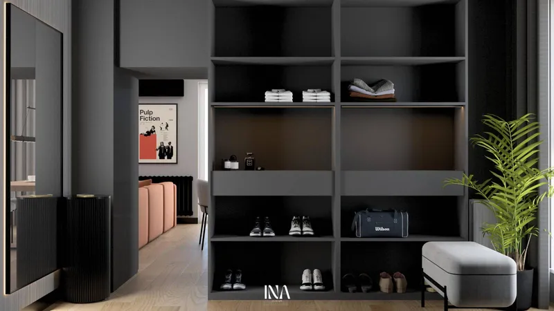 Loftowy charakter - aranżacja wnętrza, Gdańsk Jasień - INA Design, zdjęcie 24 z 25